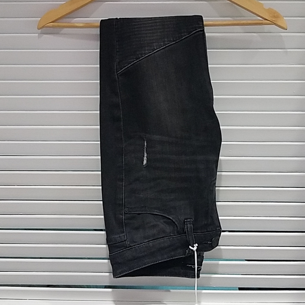Distressed Dark Denim Jeans